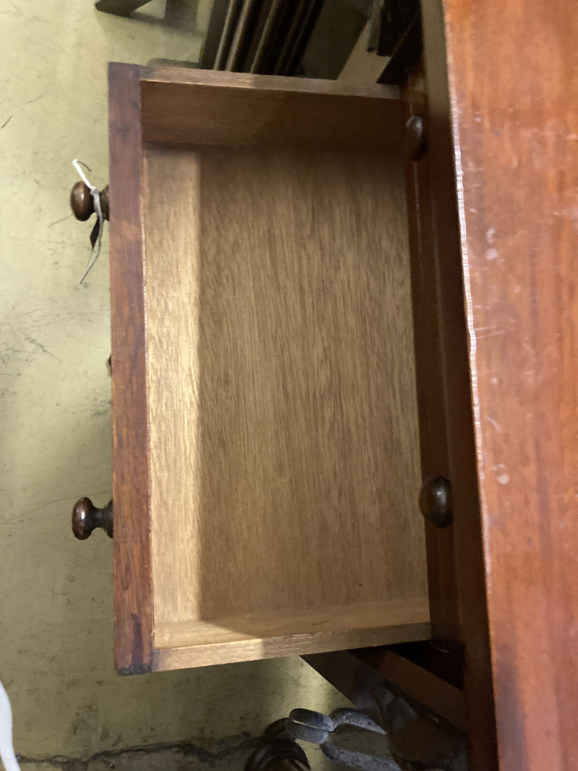 A Victorian mahogany Wellington chest, width 50cm, depth 34cm, height 104cm